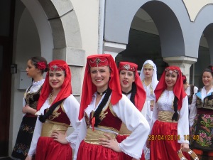 Local dancers in Novo Mesto