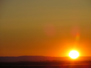 Sunrise over Kazakhstan