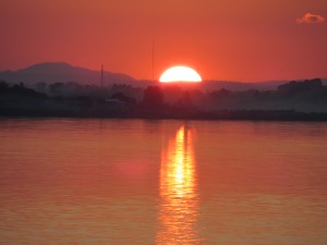 Sunset on the Mekong Vientiane